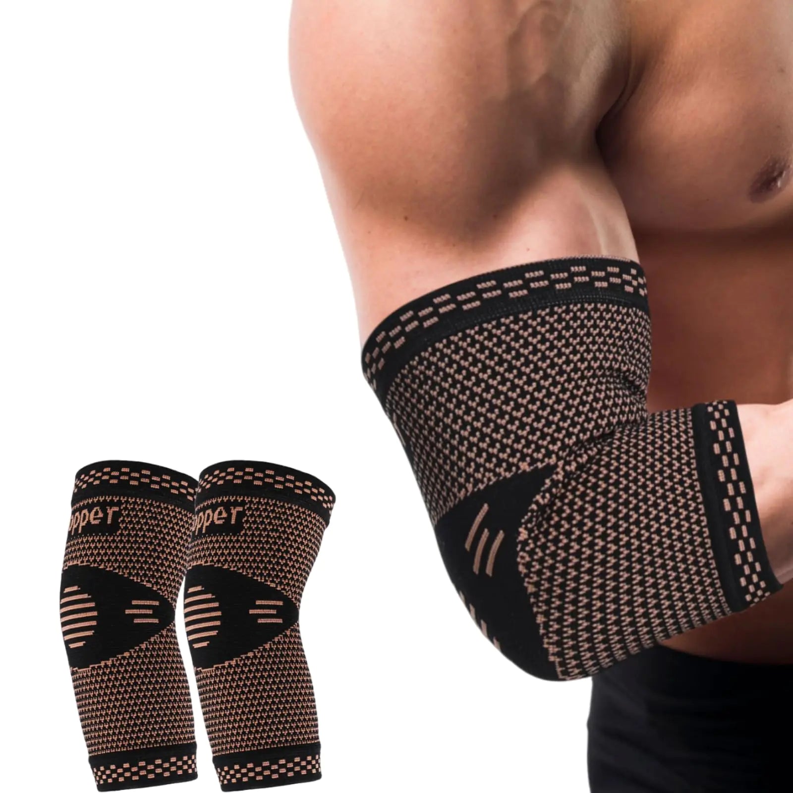 Copper Elbow Compression Sleeve